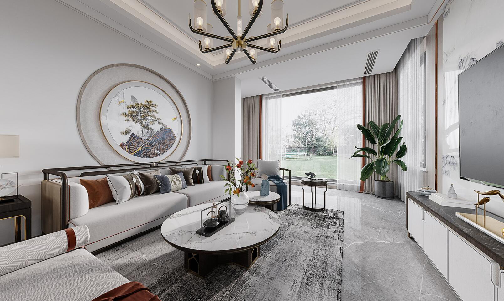 成都裝飾公司菡萏裝飾洲際亞洲灣A區裝修案例